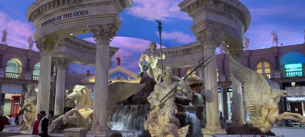 The Caesars Palace Fountains 